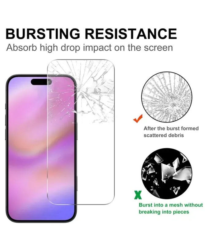 Film Protecteur iPhone 17 Pro Max en Verre Trempé + Protection Caméra