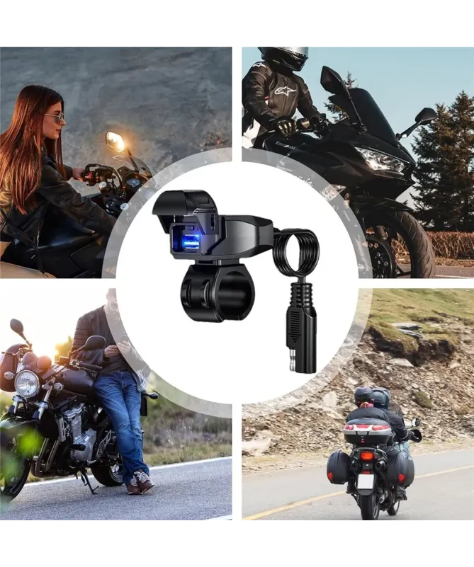 Chargeur USB Moto Étanche Charge Rapide | MotoCharge