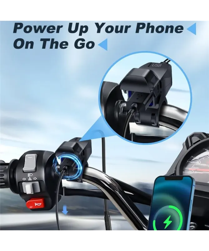 Chargeur USB Moto Étanche Charge Rapide | MotoCharge