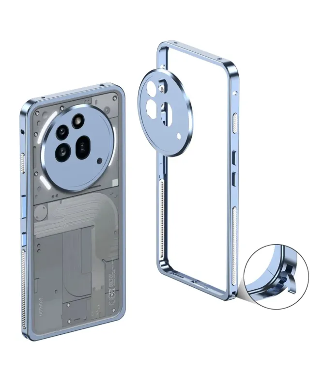 Bumper Métal pour Nothing Phone (3a) Pro avec Protection Caméra