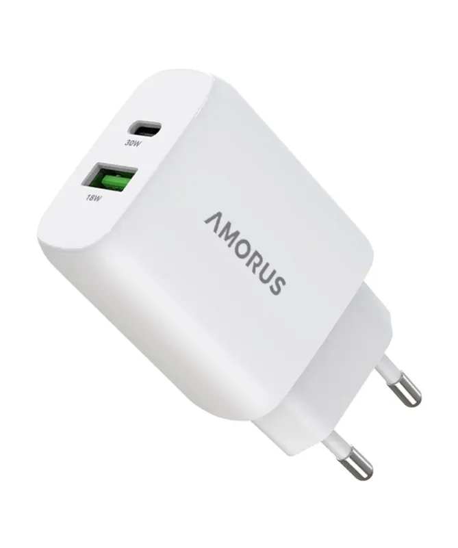 Chargeur Rapide GaN 30W Double Port | DualCharge