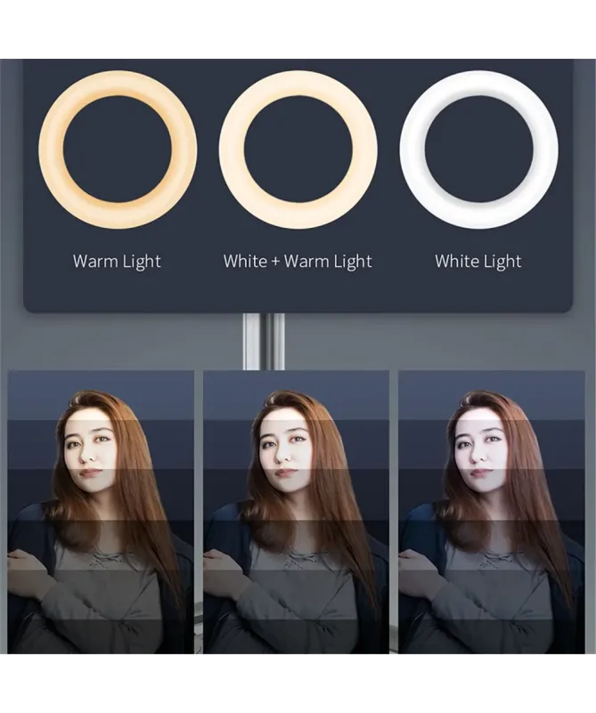 Perche Selfie avec Anneau Lumineux et Trépied | Ring Tripod