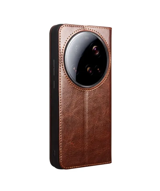 Housse Xiaomi 15 Ultra fait main en cuir véritable