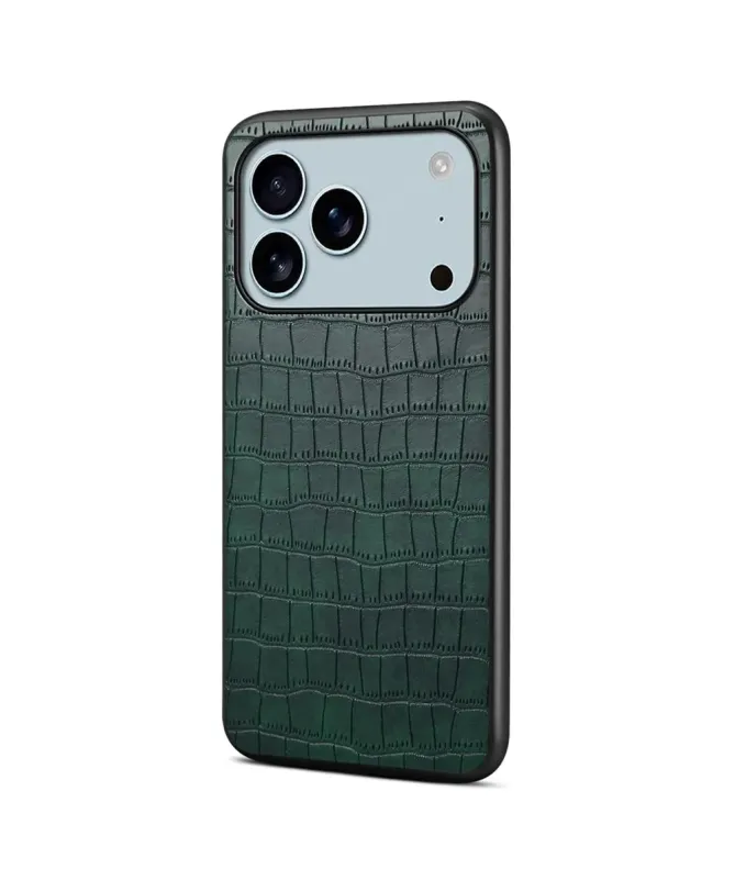 Coque iPhone 17 Pro Effet Peau Crocodile