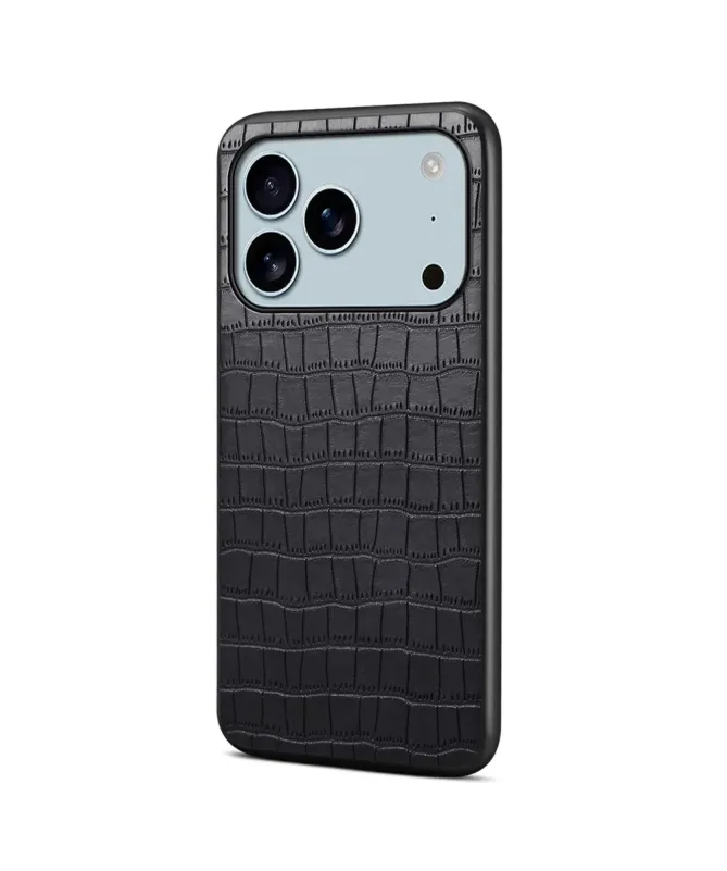 Coque iPhone 17 Pro Effet Peau Crocodile