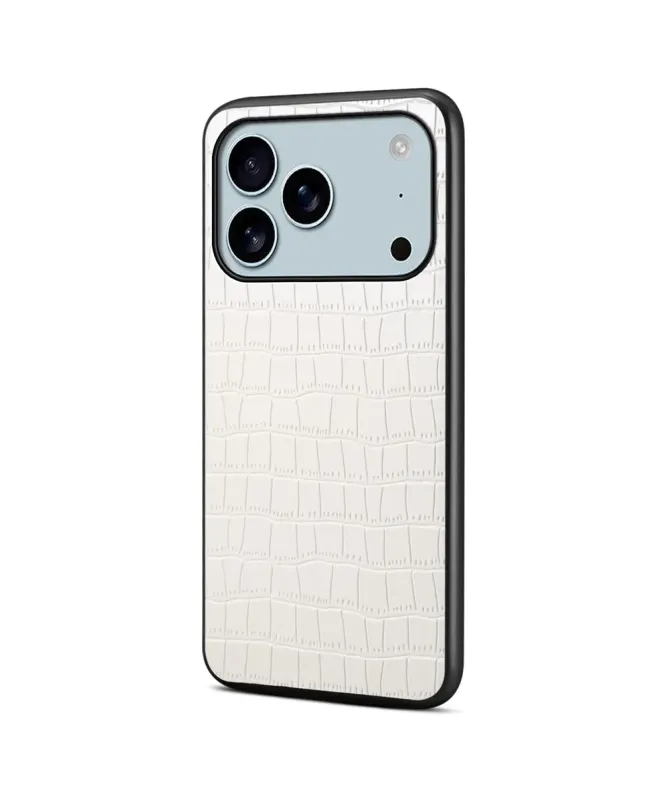 Coque iPhone 17 Pro Effet Peau Crocodile