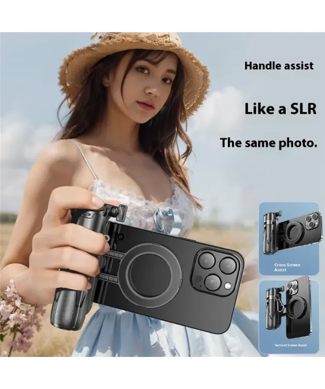 Perche Selfie Trépied Magnétique avec Lumière RGB | Pocket Tripod