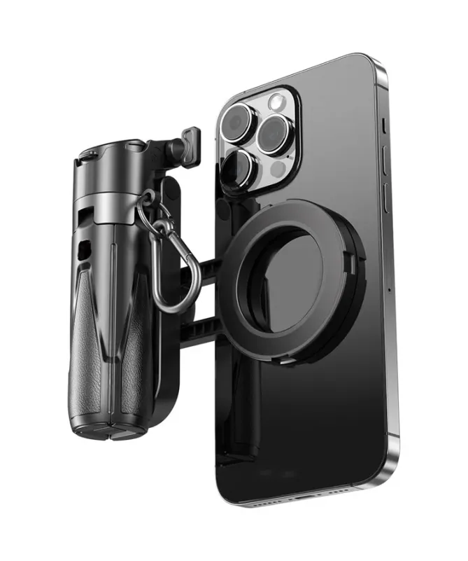 Perche Selfie Trépied Magnétique avec Lumière RGB | Pocket Tripod