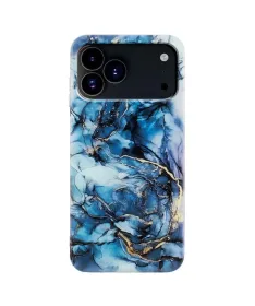 Coque iPhone 17 Pro Marbre Bleu | AzureMarble