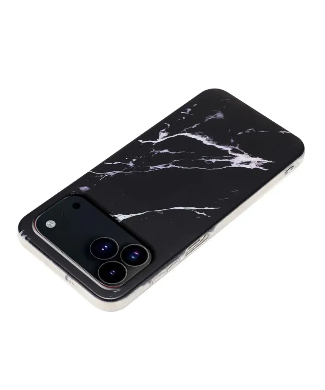 Coque iPhone 17 Pro Marbre Noir | Marbelia
