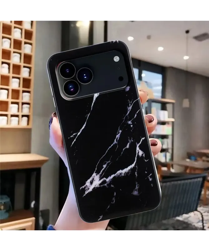 Coque iPhone 17 Pro Marbre Noir | Marbelia