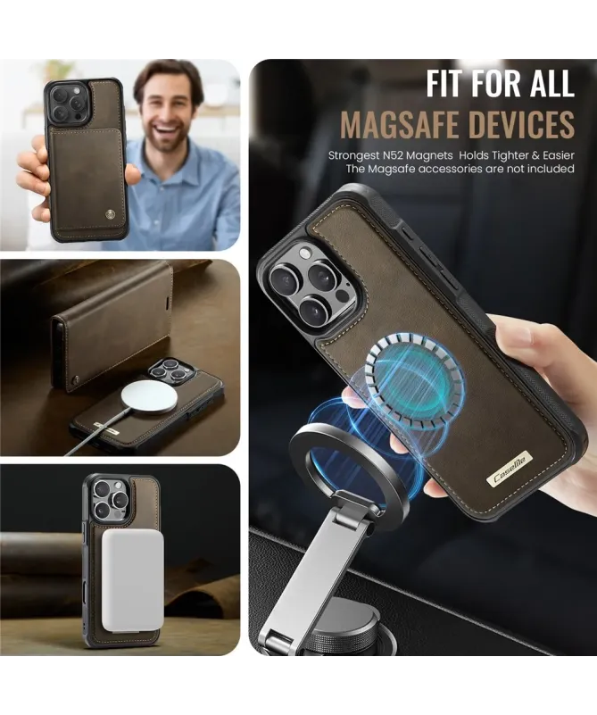 Housse Portefeuille Détachable iPhone 16 Pro Max MagSafe