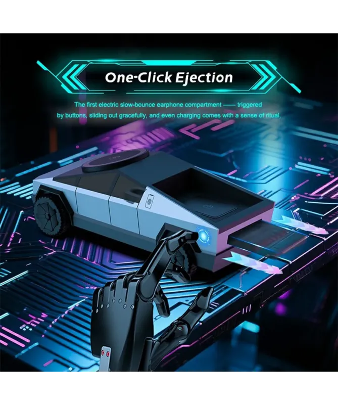 Chargeur Sans Fil 3 en 1 Design Cybertruck 15W | CyberDock