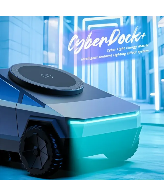 Chargeur Sans Fil 3 en 1 Design Cybertruck 15W | CyberDock