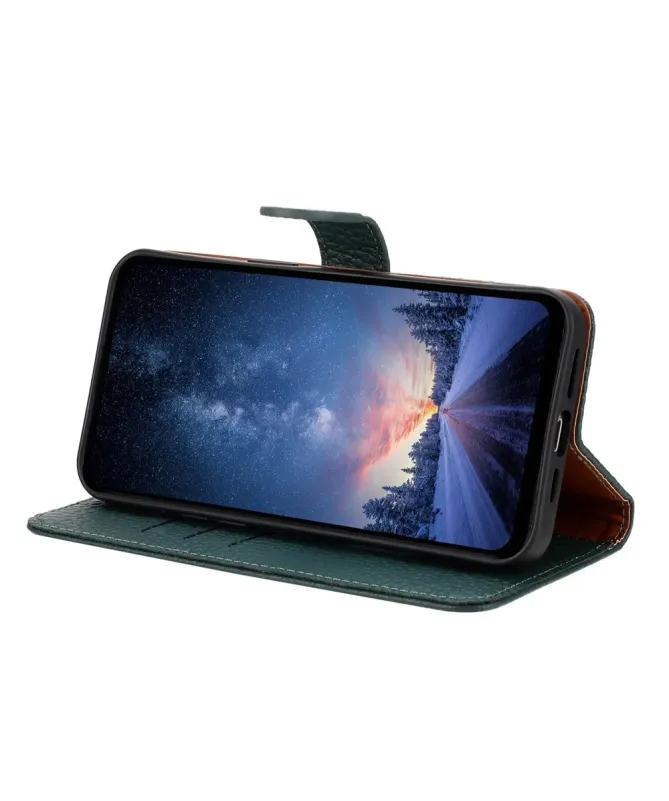 Housse Samsung Galaxy S25 FE en Cuir Véritable | ClassiCuir Vert foncé - photo 2