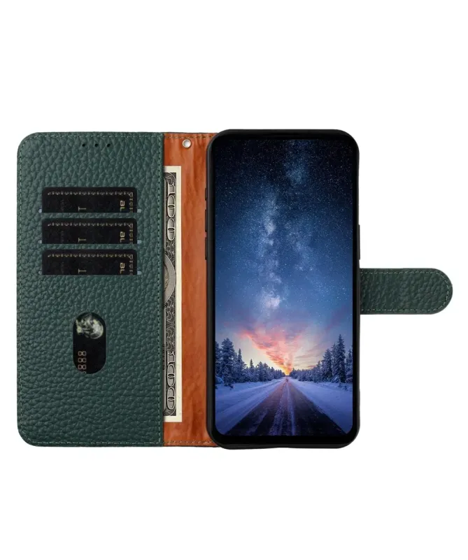 Housse Samsung Galaxy S25 FE en Cuir Véritable | ClassiCuir Vert foncé - photo 4