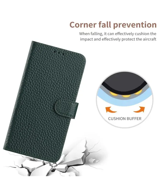Housse Samsung Galaxy S25 FE en Cuir Véritable | ClassiCuir Vert foncé - photo 5