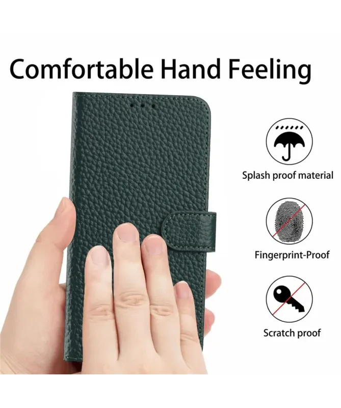 Housse Samsung Galaxy S25 FE en Cuir Véritable | ClassiCuir Vert foncé - photo 6
