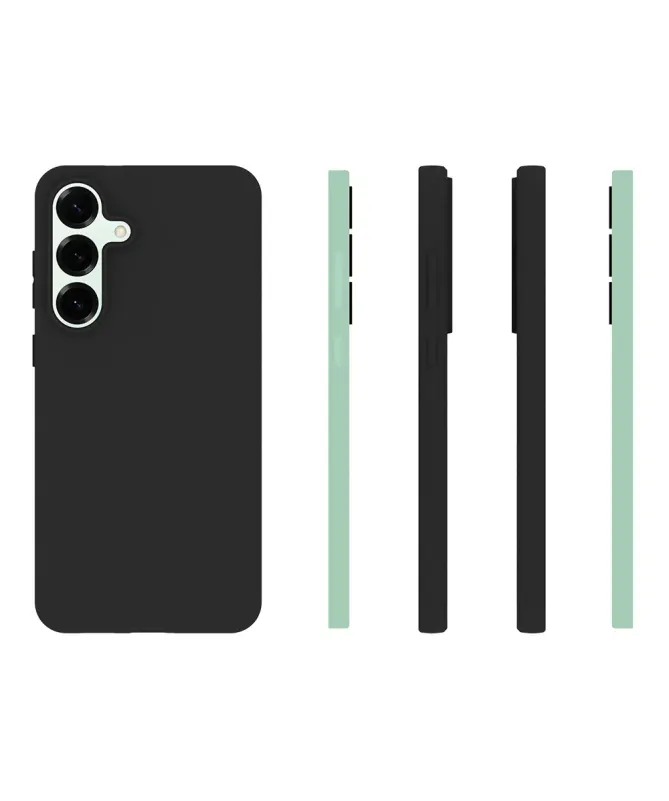 Coque Noire Mat Samsung Galaxy S25 FE avec Verre Trempé - photo 6