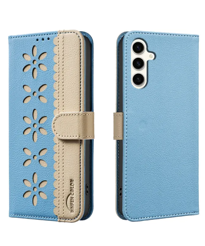 Housse Samsung Galaxy S25 FE Porte-Cartes Fleurs | BF36