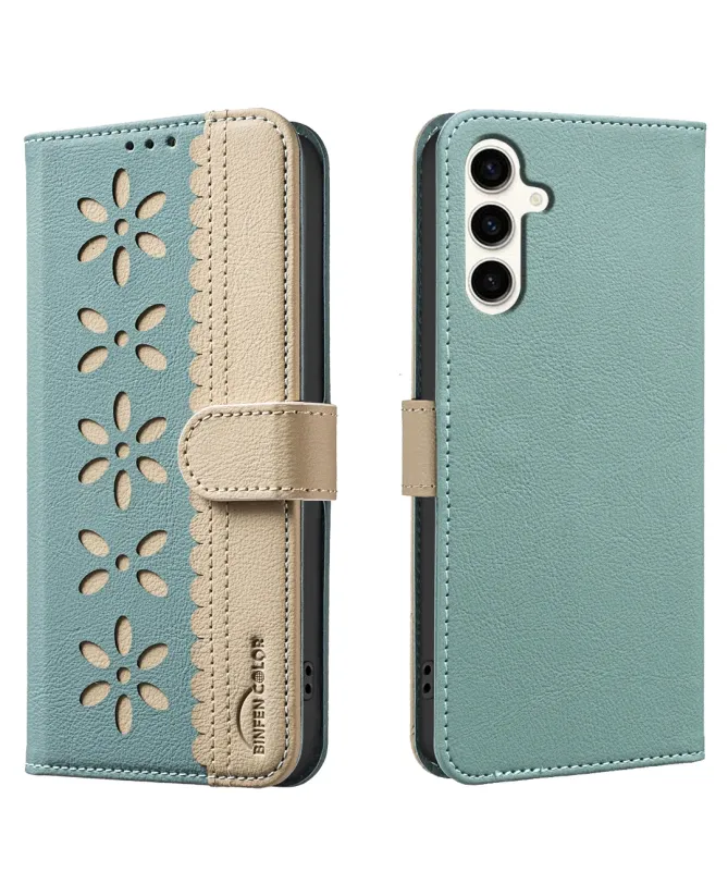 Housse Samsung Galaxy S25 FE Porte-Cartes Fleurs | BF36