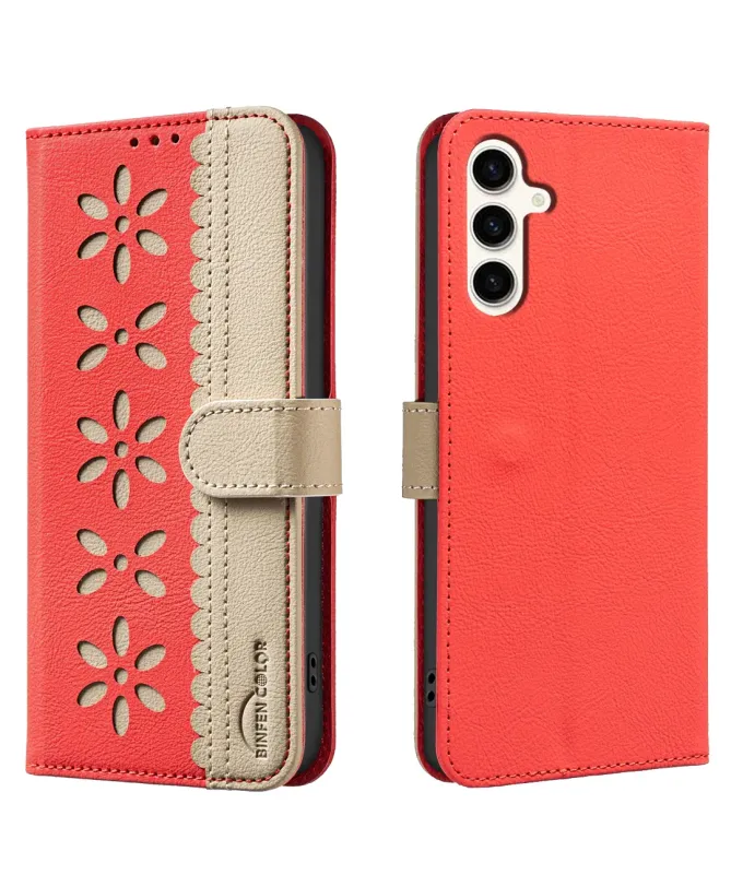 Housse Samsung Galaxy S25 FE Porte-Cartes Fleurs | BF36