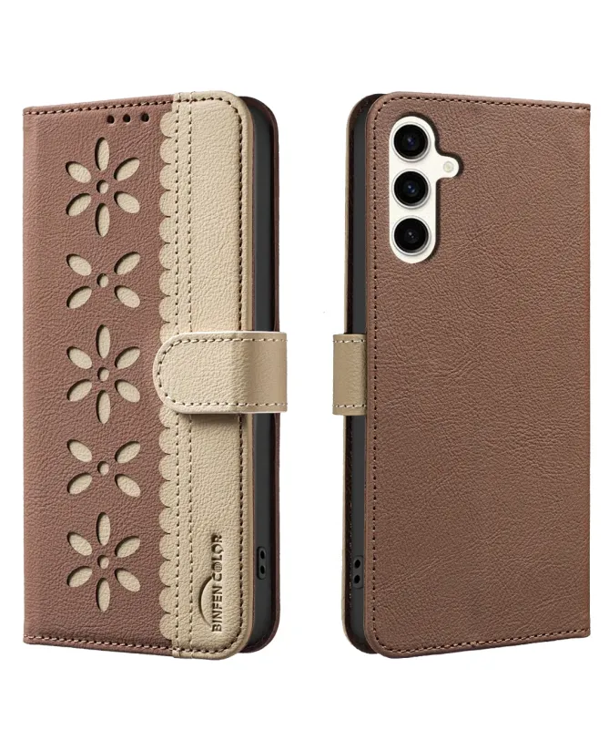 Housse Samsung Galaxy S25 FE Porte-Cartes Fleurs | BF36