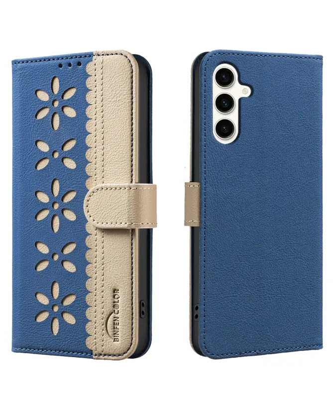 Housse Samsung Galaxy S25 FE Porte-Cartes Fleurs | BF36