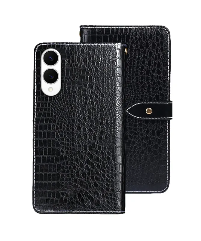 Housse Samsung Galaxy S25 Edge en simili cuir crocodile