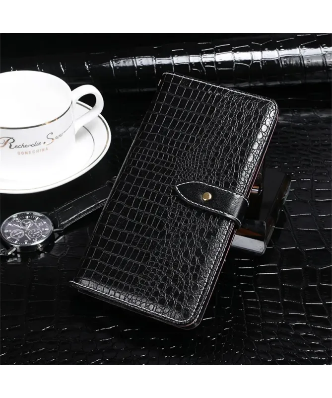 Housse Samsung Galaxy S25 Edge en simili cuir crocodile