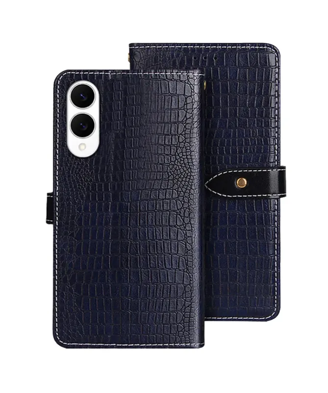 Housse Samsung Galaxy S25 Edge en simili cuir crocodile