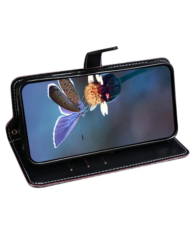 Housse Samsung Galaxy S25 Edge en simili cuir crocodile