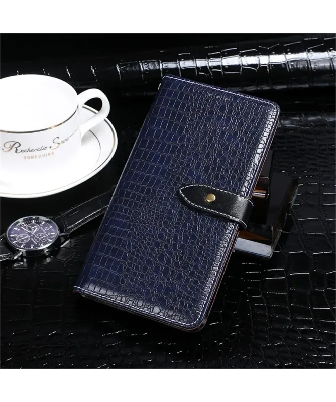 Housse Samsung Galaxy S25 Edge en simili cuir crocodile