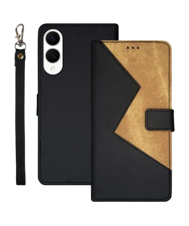 Housse Samsung Galaxy S25 Edge IDEWEI bicolore à lanière