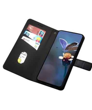 Housse Samsung Galaxy S25 Edge IDEWEI bicolore à lanière