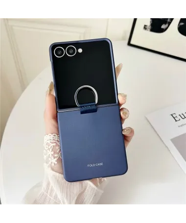 Coque Samsung Galaxy Z Flip 7 avec Anneau | GRIP Bleu marine - photo 12