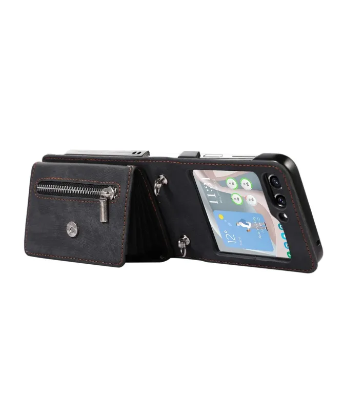 Coque Samsung Galaxy Z Flip 7 Portefeuille Bandoulière | NOMAD