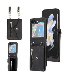 Coque Samsung Galaxy Z Flip 7 Portefeuille Bandoulière | NOMAD