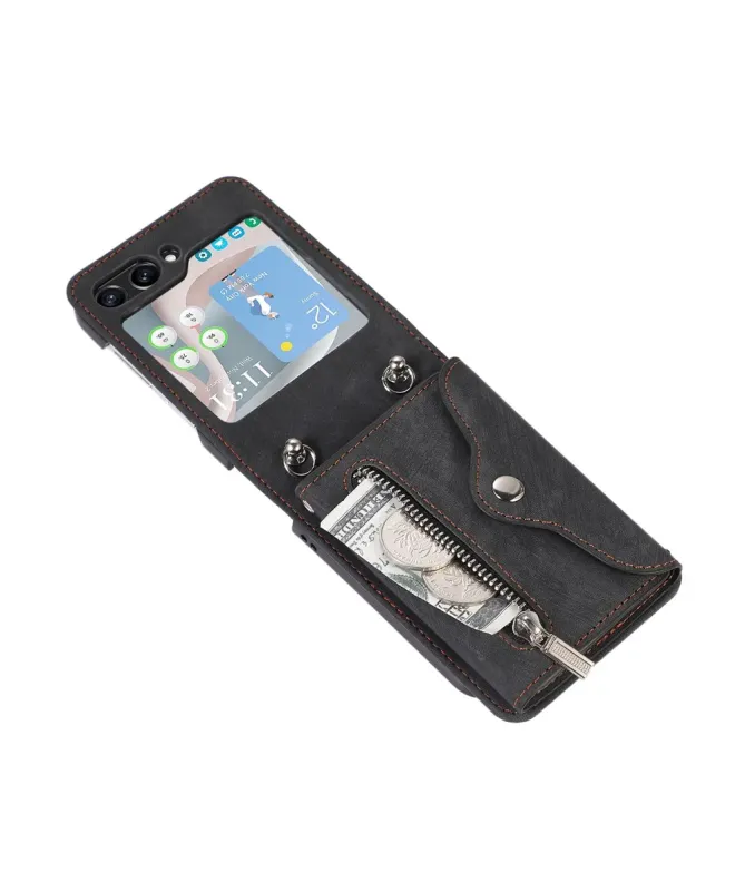Coque Samsung Galaxy Z Flip 7 Portefeuille Bandoulière | NOMAD