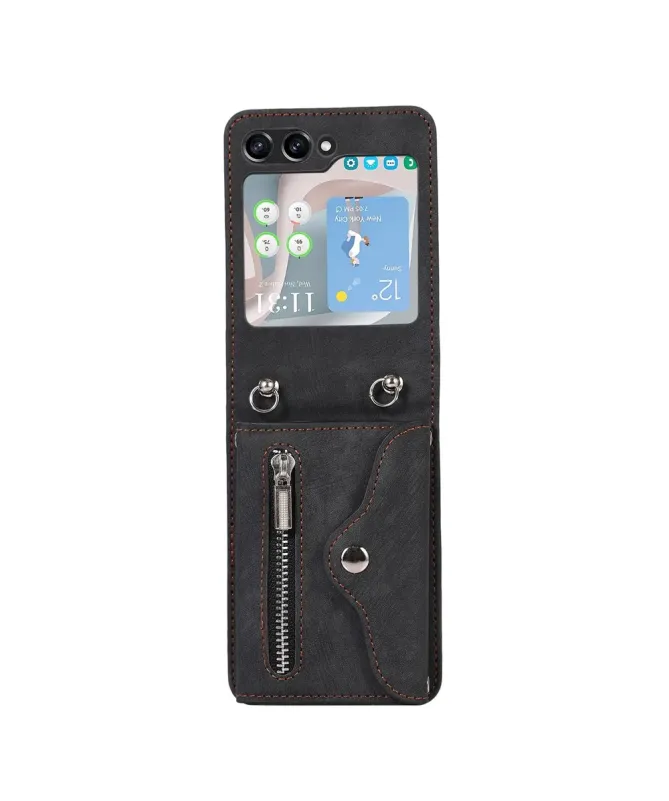 Coque Samsung Galaxy Z Flip 7 Portefeuille Bandoulière | NOMAD