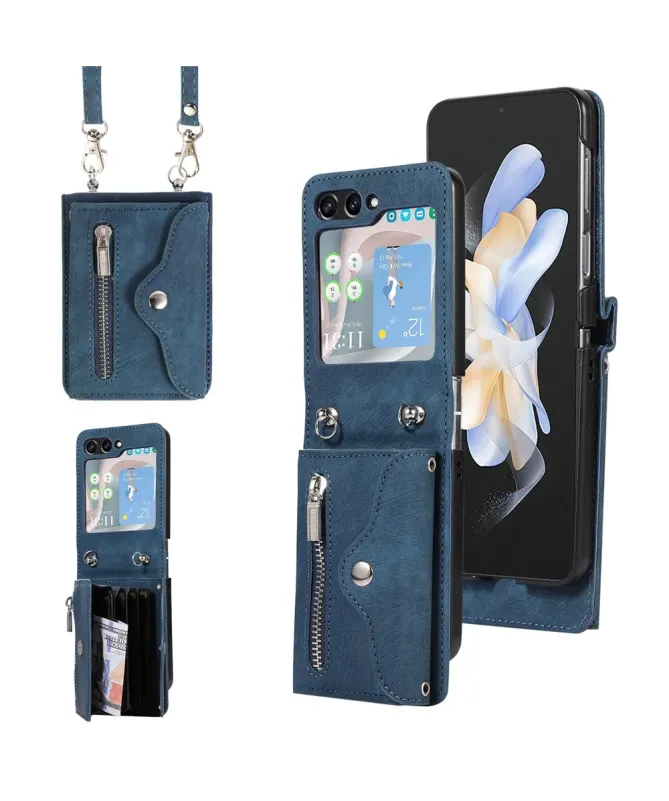 Coque Samsung Galaxy Z Flip 7 Portefeuille Bandoulière | NOMAD