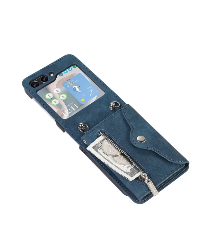Coque Samsung Galaxy Z Flip 7 Portefeuille Bandoulière | NOMAD