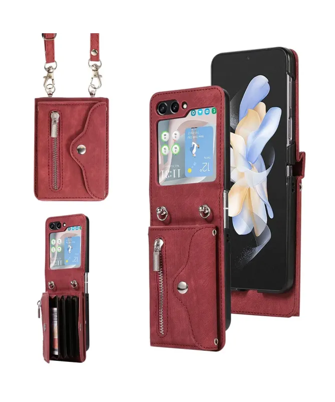 Coque Samsung Galaxy Z Flip 7 Portefeuille Bandoulière | NOMAD