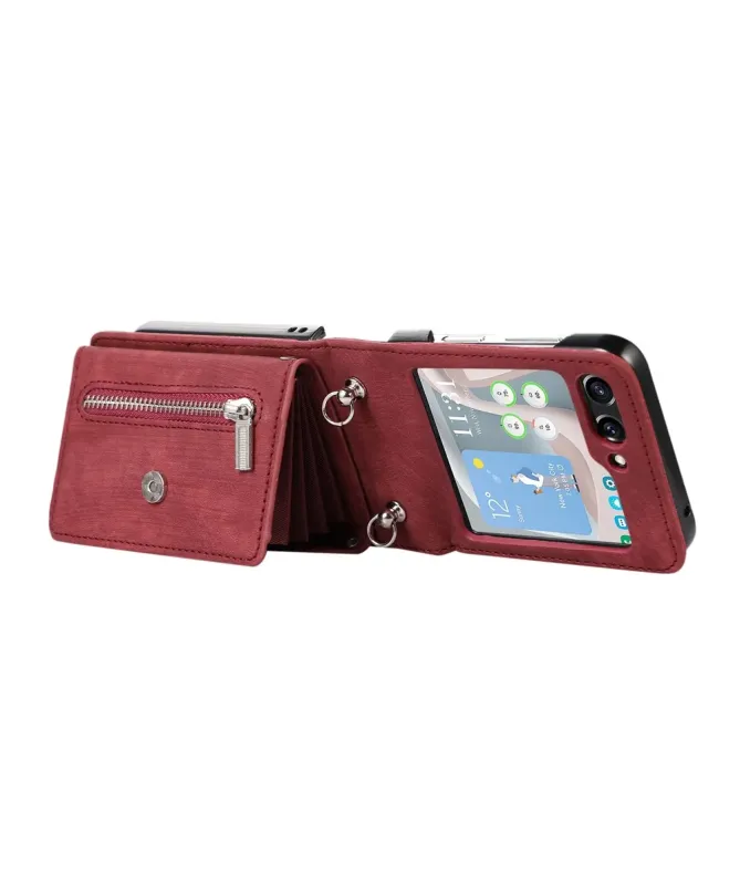 Coque Samsung Galaxy Z Flip 7 Portefeuille Bandoulière | NOMAD