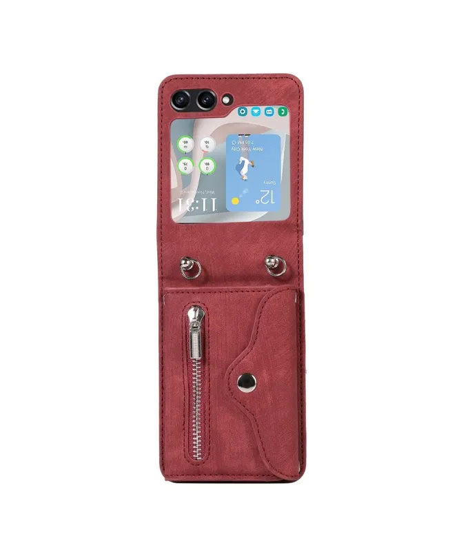 Coque Samsung Galaxy Z Flip 7 Portefeuille Bandoulière | NOMAD