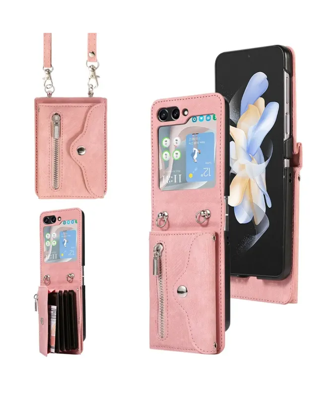Coque Samsung Galaxy Z Flip 7 Portefeuille Bandoulière | NOMAD