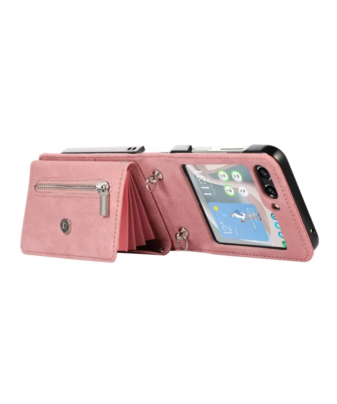Coque Samsung Galaxy Z Flip 7 Portefeuille Bandoulière | NOMAD