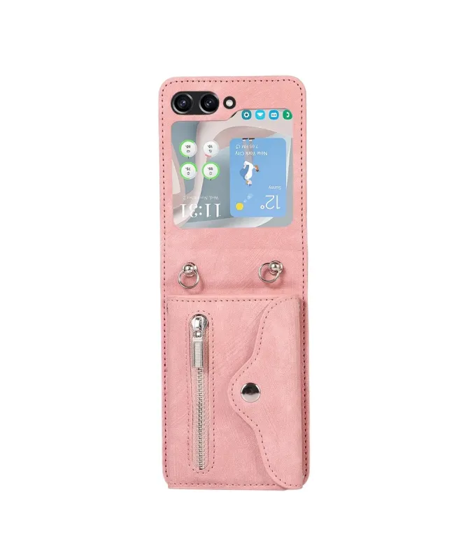 Coque Samsung Galaxy Z Flip 7 Portefeuille Bandoulière | NOMAD