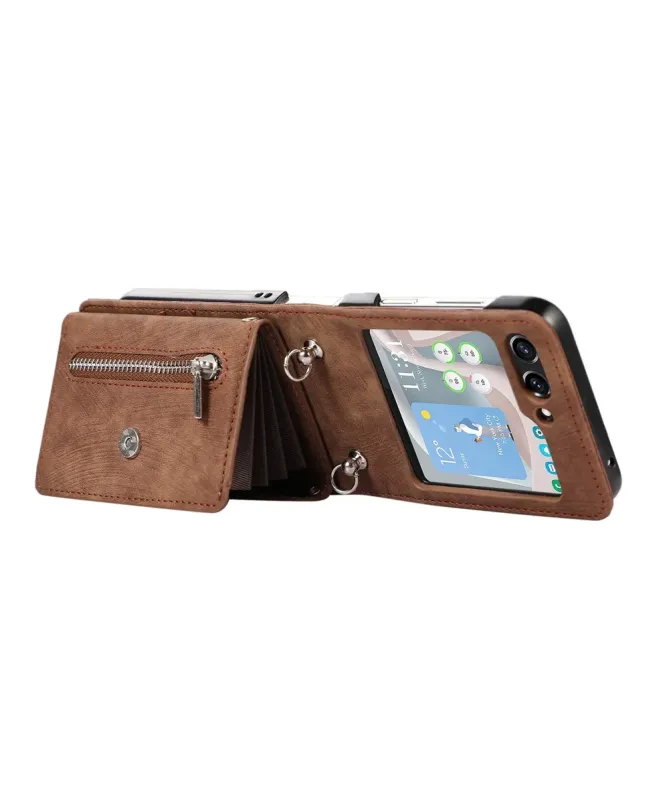 Coque Samsung Galaxy Z Flip 7 Portefeuille Bandoulière | NOMAD
