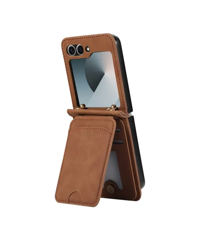 Coque Samsung Galaxy Z Flip 7 Portefeuille Bandoulière | ORGANIZER